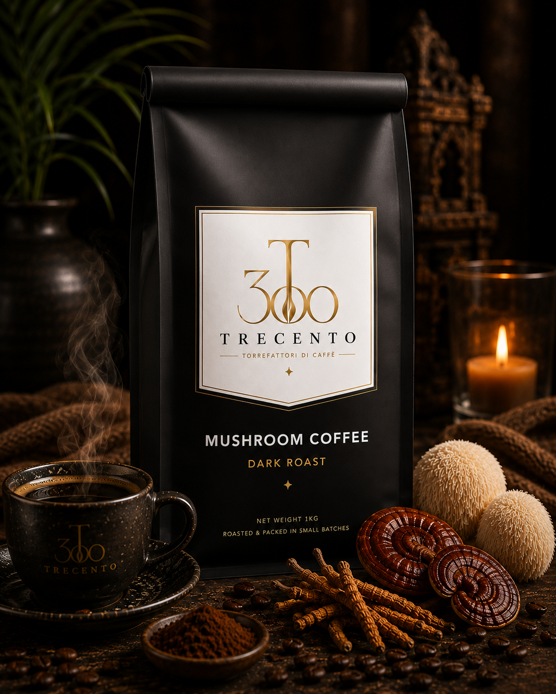 Coffee with Mushrooms Dark Roast